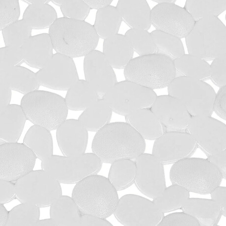 Alfombra Antideslizante Ventosas Ducha Bañera en PVC 65x35cm Blanco