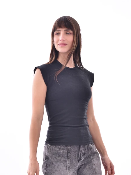 REMERA ORQUIDEA NEGRO