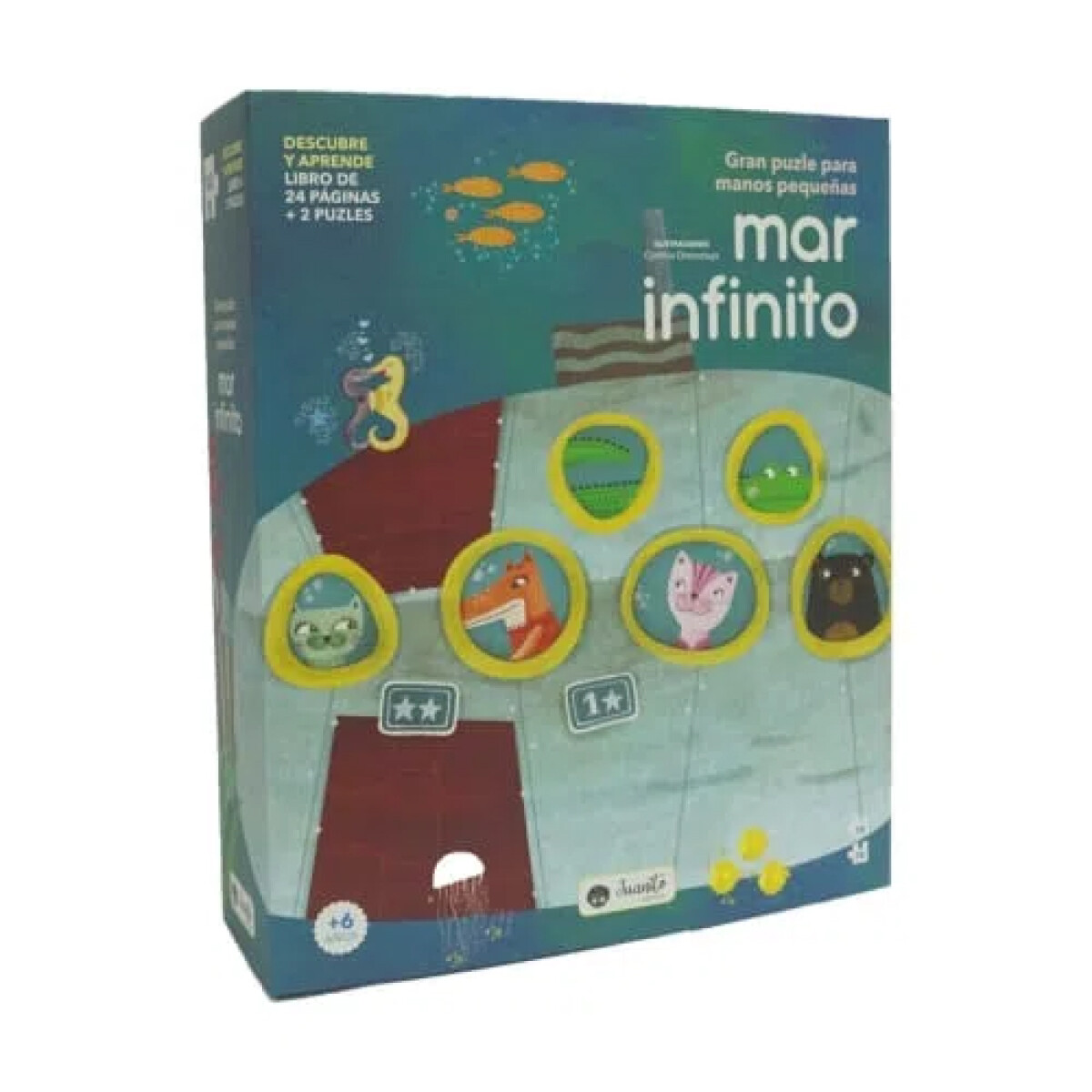 Libro Infantil "mar Infinito" Con 2 Puzzles 