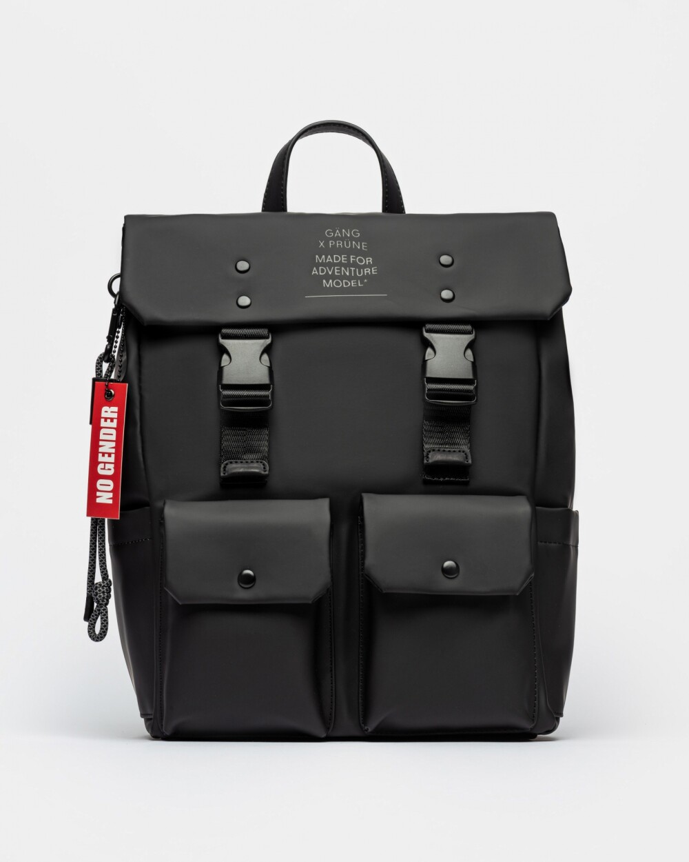 Mochila J Gang En Efecto Cuero Negro