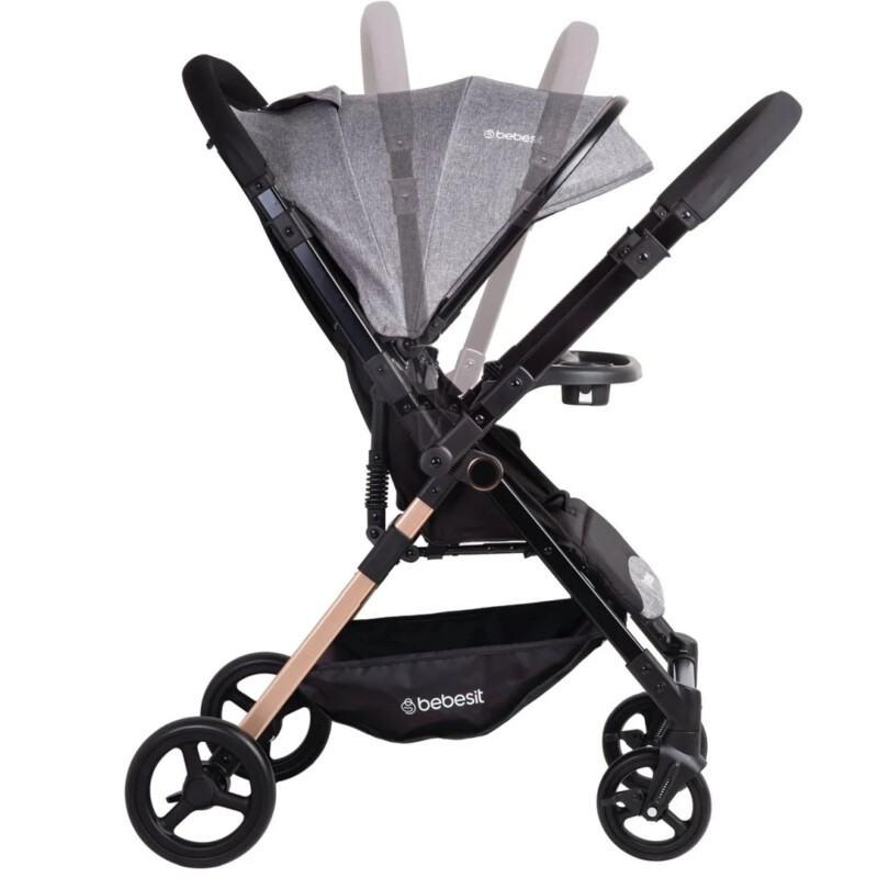 Coche CITY, Manillar Reversible, plegado sencillo y compacto, GRIS Coche CITY, Manillar Reversible, plegado sencillo y compacto, GRIS