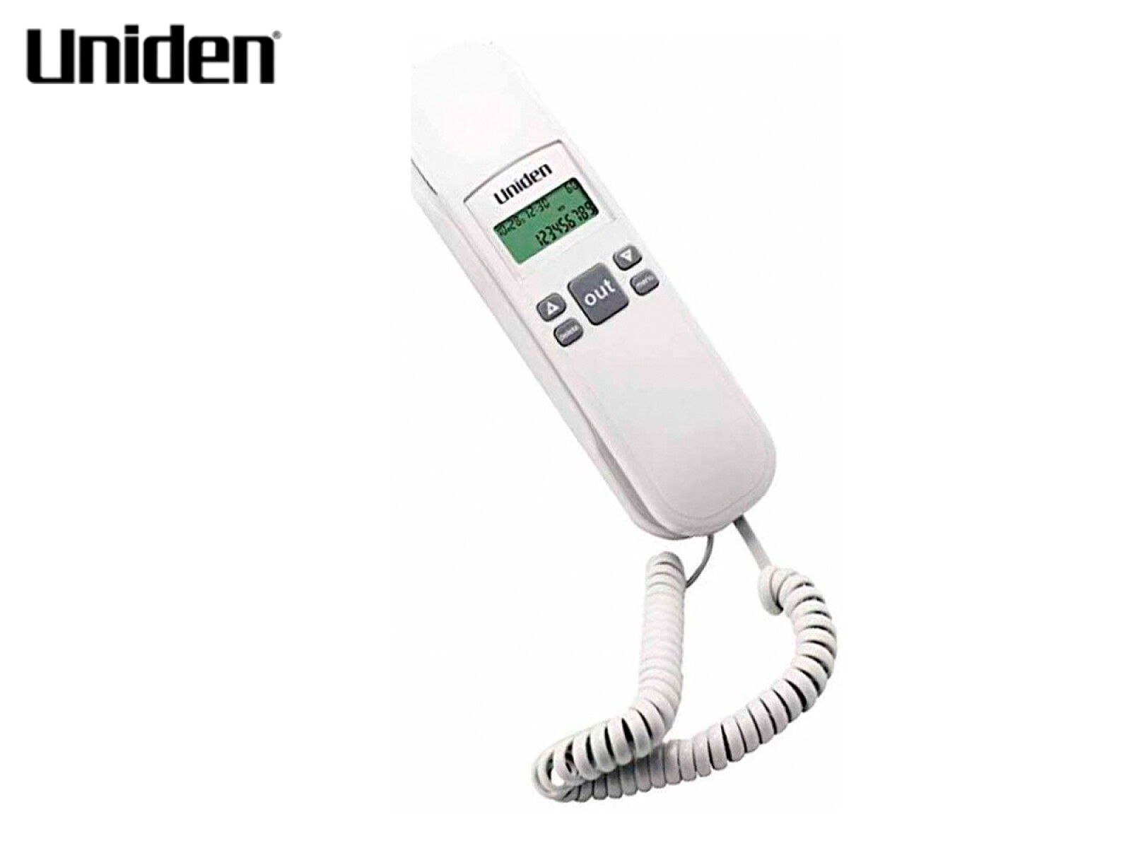 Teléfono Zapatilla Uniden con Captor - BLANCO 