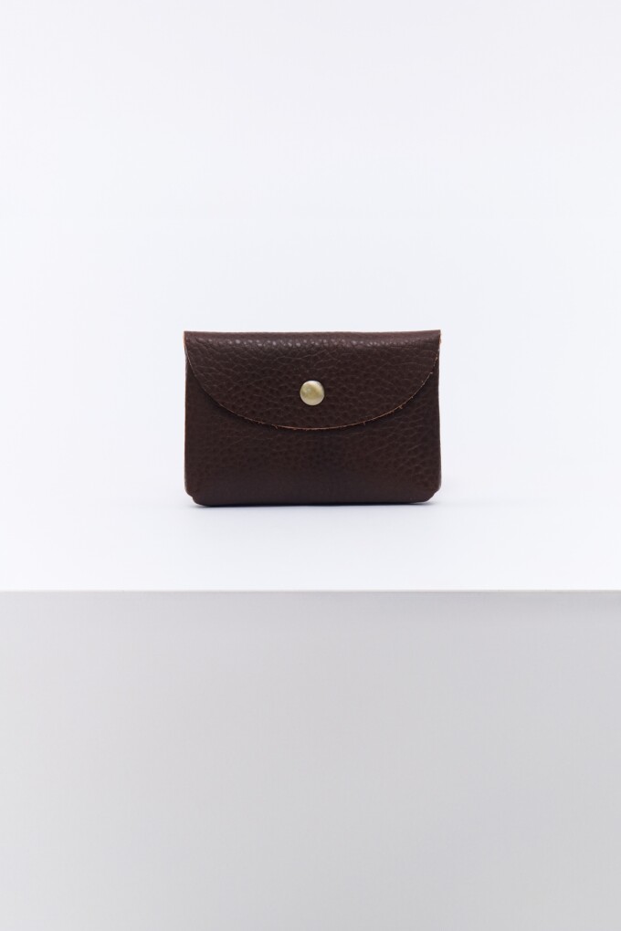 MONEDERO CUERO CHOCOLATE