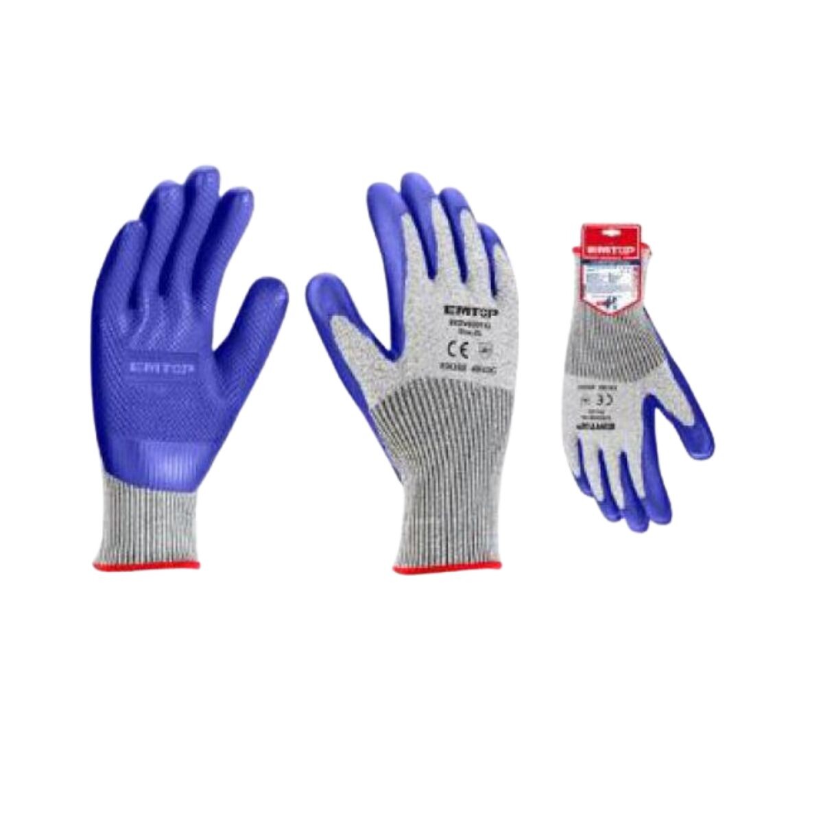 Guante Anti-cortepalma Azul Exgv0301xl Emtop 