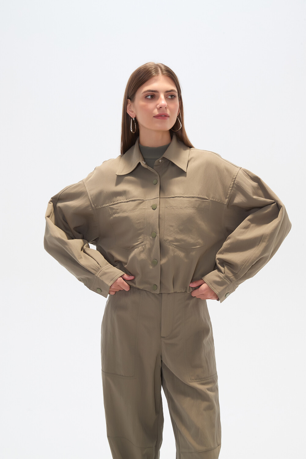 Campera Riuna Verde Oliva Claro