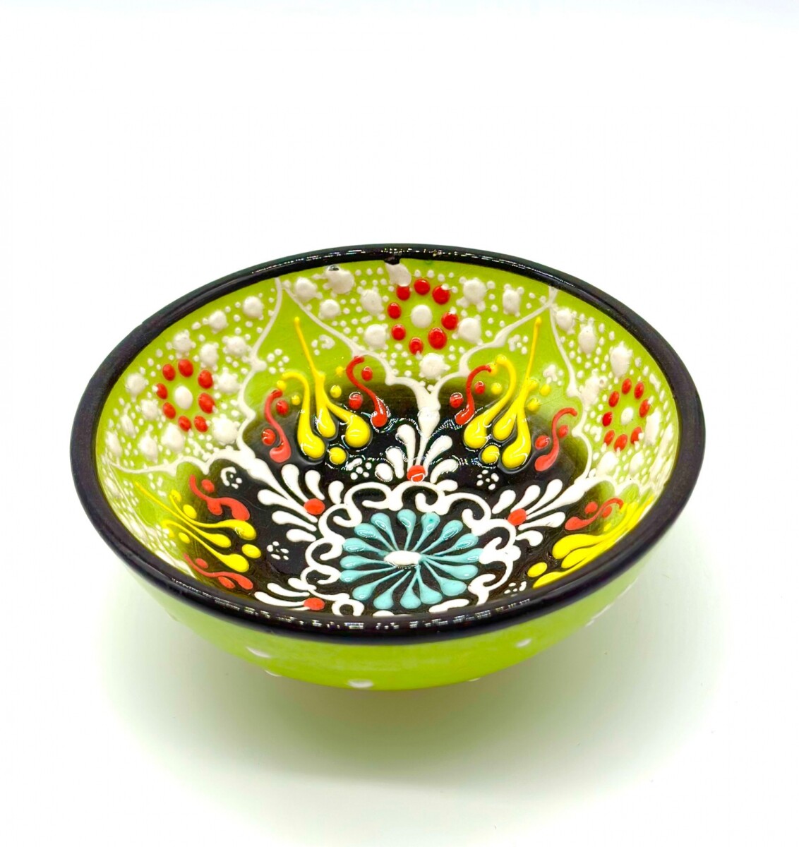 Bowl de cerámica pintado 12 cm - Verde 