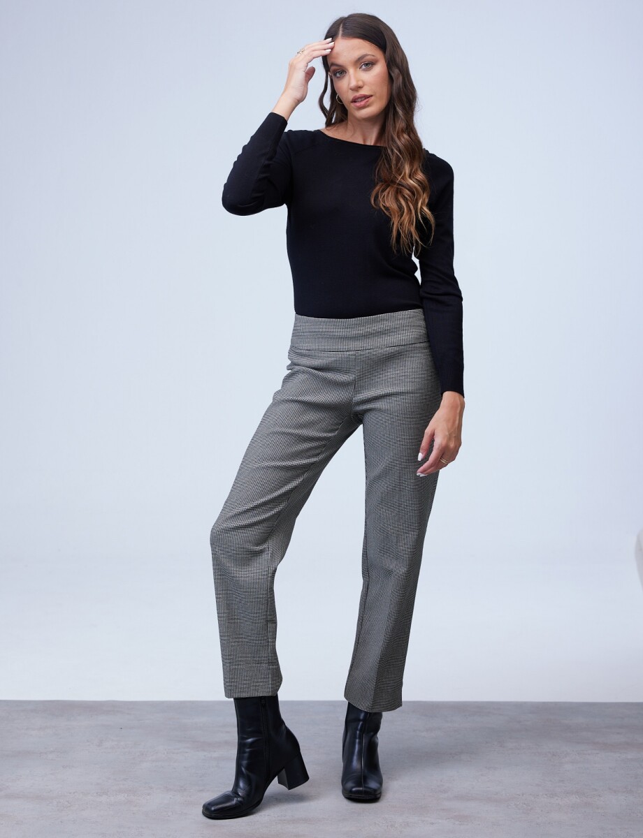 Pantalon Gales - Negro/beige 