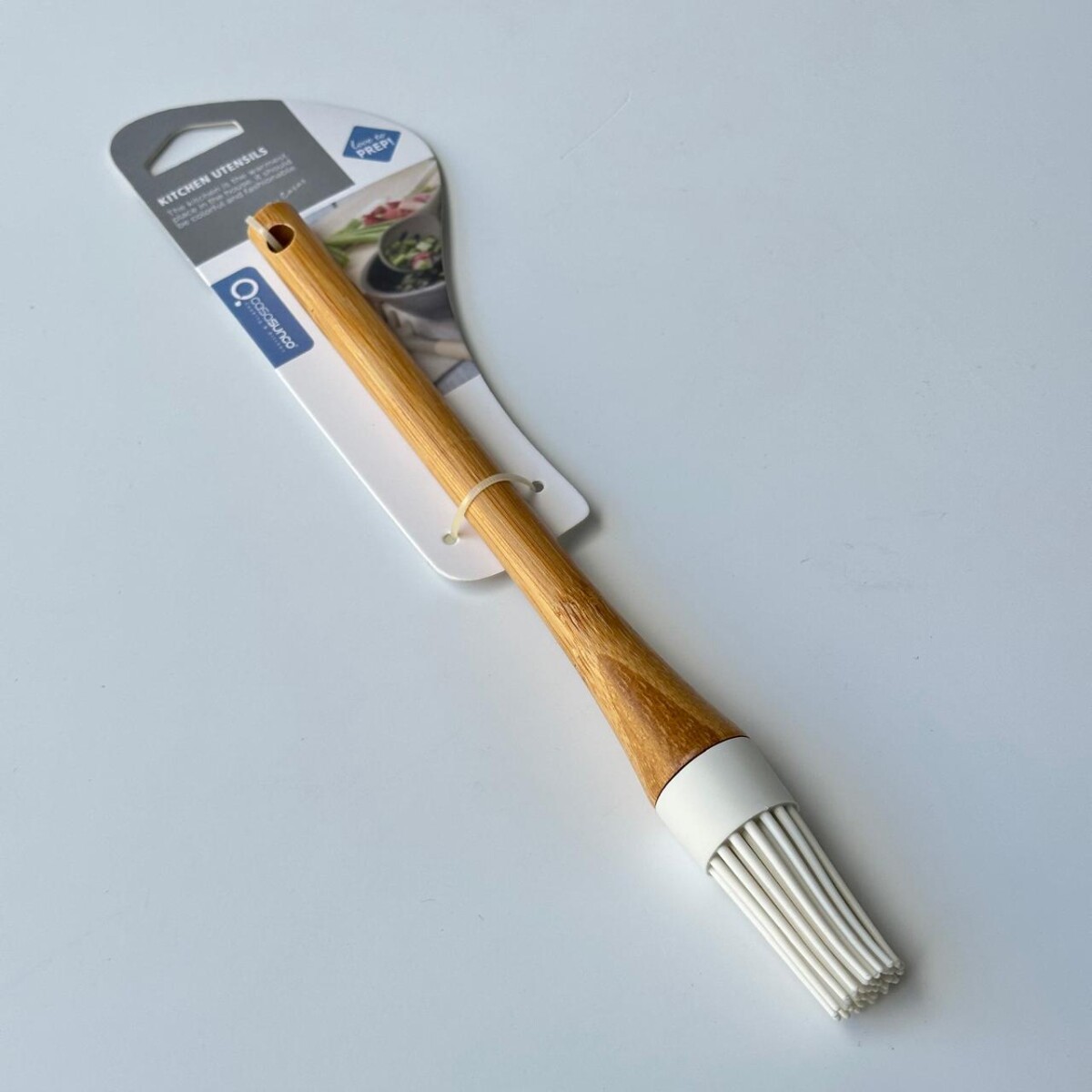 Pincel Gastronomico Silicona Mango Bambu 25cm x 3cm 