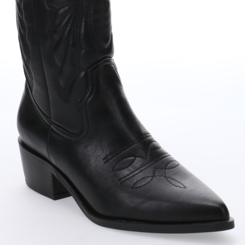 Botas de Mujer Miss Carol EDNA tejana con diseño en la caña Negro