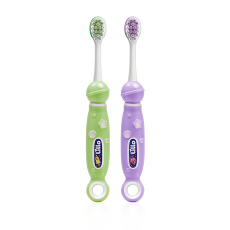 Cepillo de Dientes Infantil Lillo Verde y Lila 2-6 Años 2 Unidades Cepillo de Dientes Infantil Lillo Verde y Lila 2-6 Años 2 Unidades