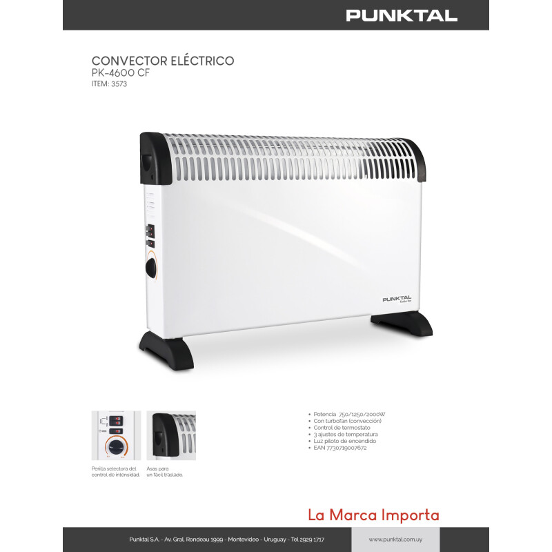 Estufa Convector De Aire Punktal Pk-4600 Estufa Convector De Aire Punktal Pk-4600