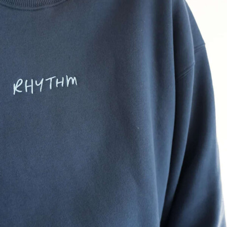 Buzo Rhythm Crew Neck Fleece Azul
