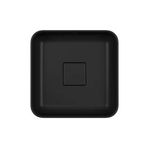 Bacha de apoyo Cuadrada 30 cm Negro mate Deca Bacha De Apoyo Cuadrada 30 Cm Negro Mate Deca