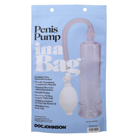 Bomba de Vacío Penis Pump In a Bag Transparente Bomba de Vacío Penis Pump In a Bag Transparente