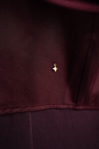 Camisa Saten Bordeaux