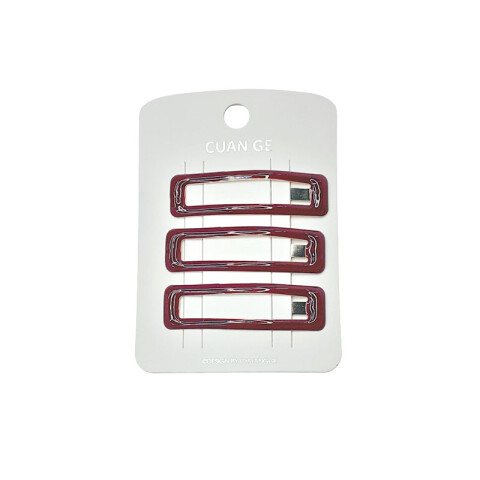 Broche pinzas bordo rectangulares x3 unidades Broche Pinzas Bordo Rectangulares X3 Unidades
