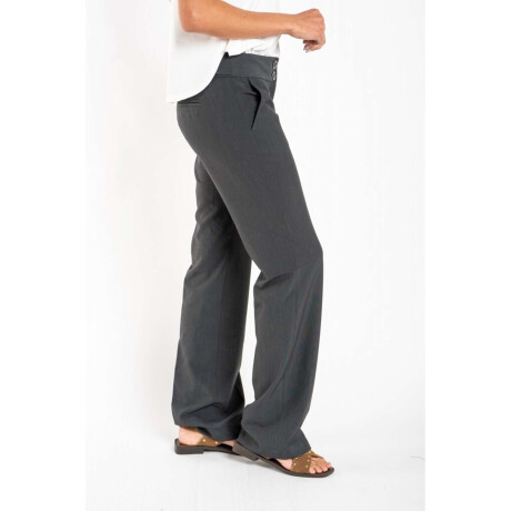 Pantalon Bengalina Recto Linea E.*- Gris Melange