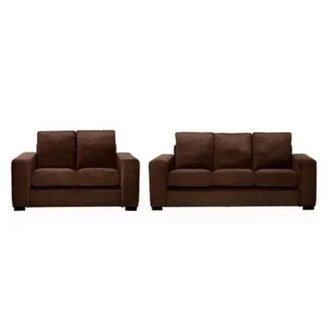 Juego Living Viena 3x2 Marron Oscuro Juego Living Viena 3x2 Marron Oscuro
