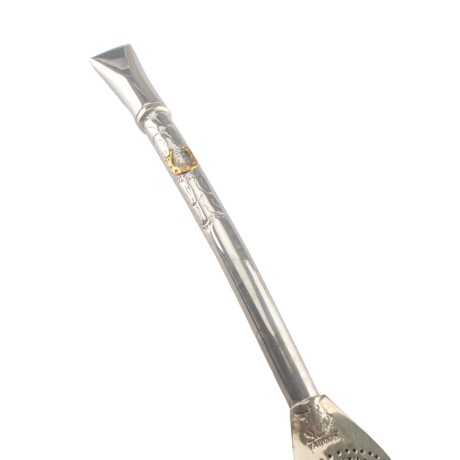 Bombilla de alpaca y bronce A16