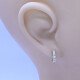 Aros oro 18k y brillantes. Aros oro 18k y brillantes.