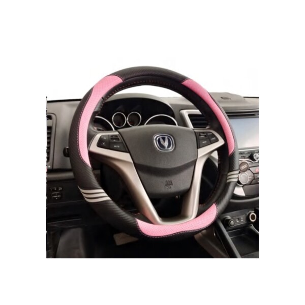 Cubre Volante Para Auto Negro Y Rosa Cubre Volante Para Auto Negro Y Rosa