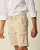 Bermuda Cargo Algodón Beige
