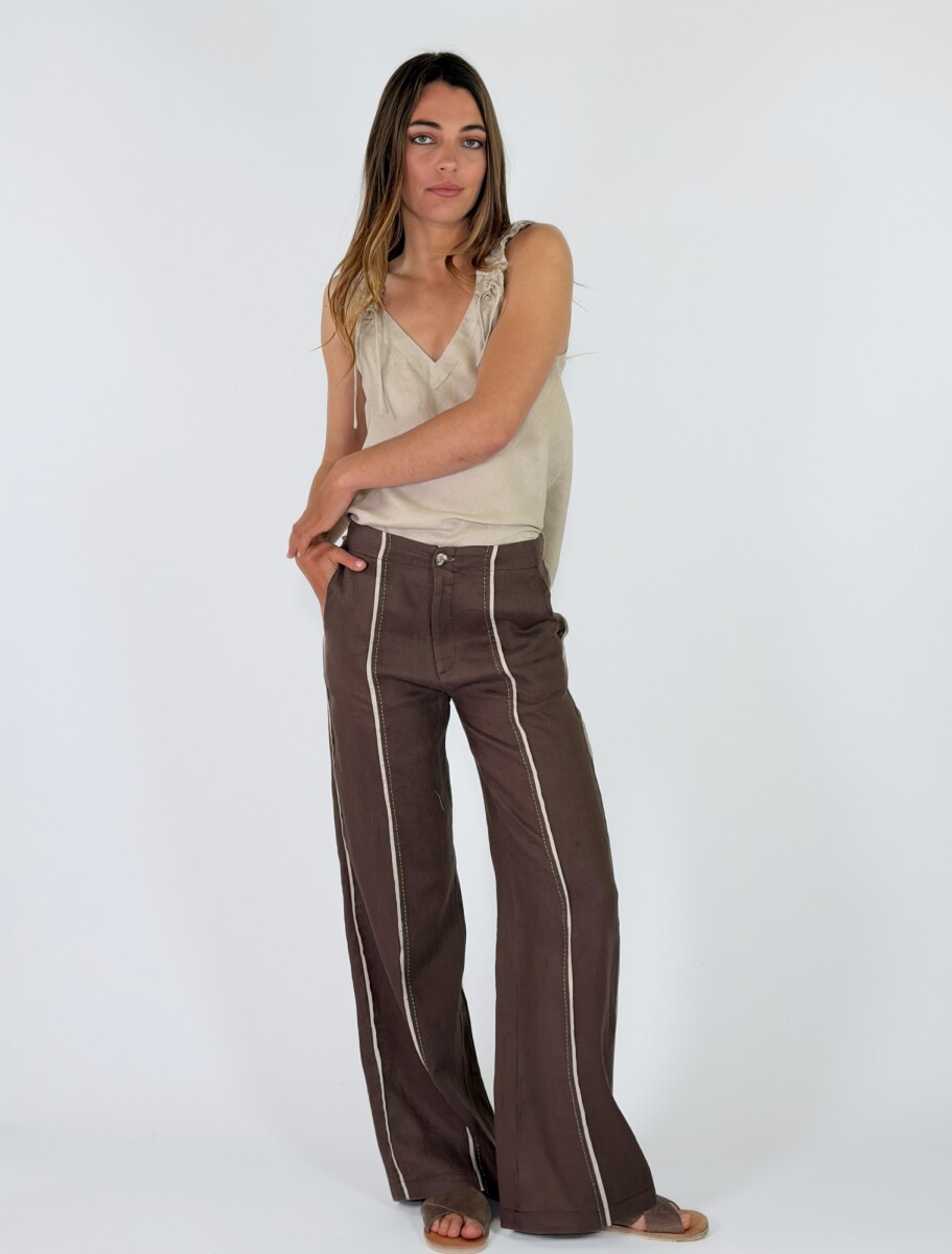 PANTALON CAILA - CHOCOLATE 