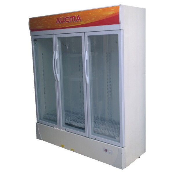 Expositor vertical refrigerado de 1000 L con 3 puertas | Aucma SC-1000 Expositor vertical refrigerado de 1000 L con 3 puertas | Aucma SC-1000