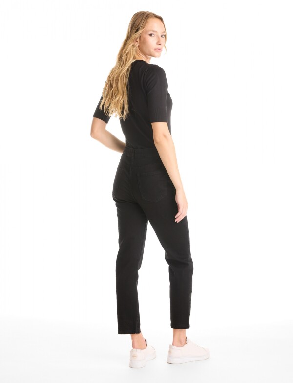 Jean Skinny Tajo NEGRO