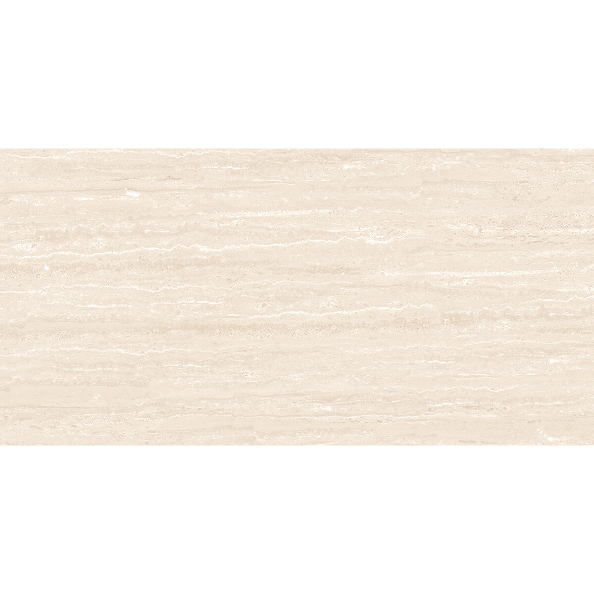 Porcelanato Travertino Crema Polido 60x120 Cm 