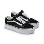 Old Skool Stackform - Mujer Suede/Canvas Black/True White