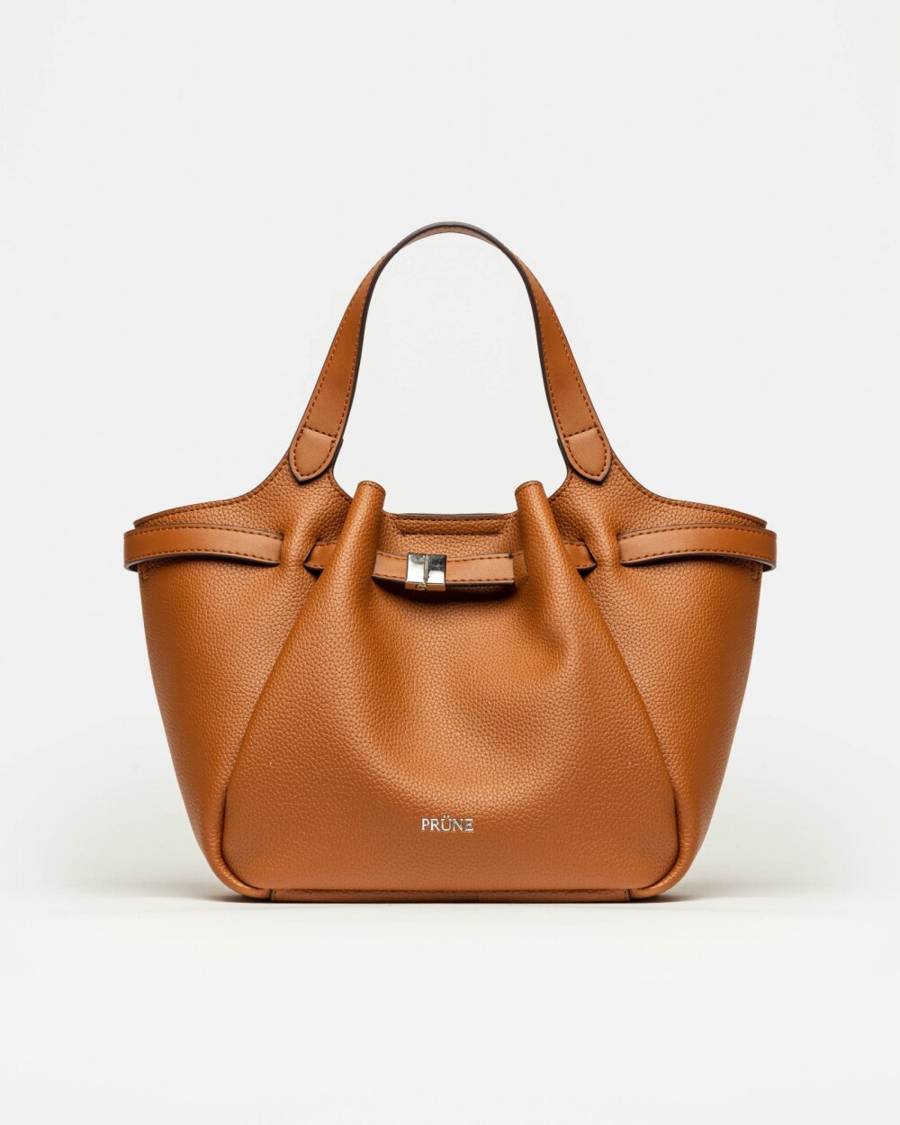 Cartera de mano Marble en efecto cuero graneado Cuoio