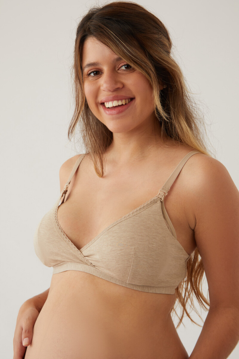 SOUTIEN MATERNAL COTTON TOSTADO
