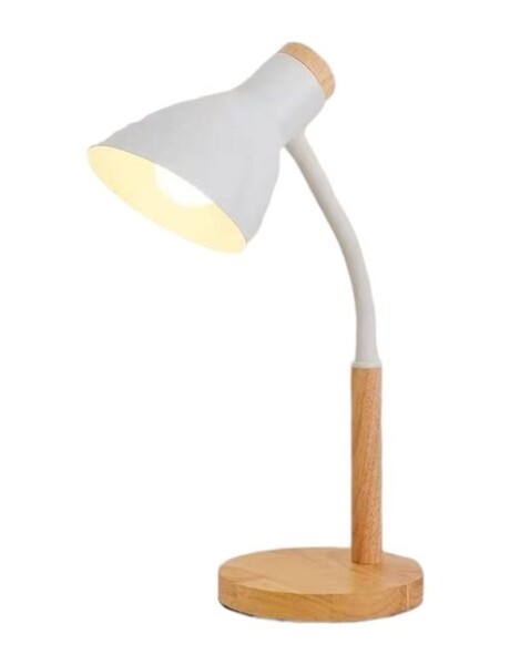 LAMPARA ESCRITORIO MADERA/METAL 14x45CM BLANCO LAMPARA ESCRITORIO MADERA/METAL 14x45CM BLANCO