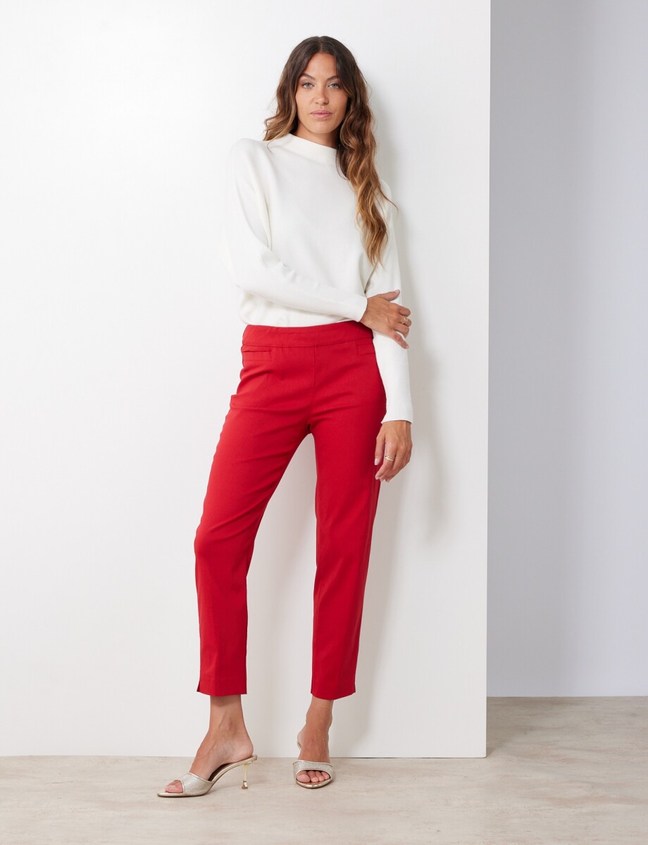 Pantalon Office Colors - Rojo 