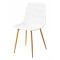 Silla Eames Alaska Blanco · Patas de Metal con simil Madera