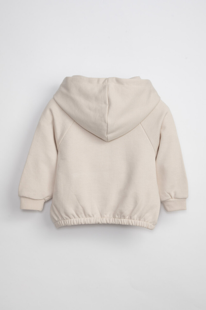 Campera Deportiva Estampa Chill Cruda