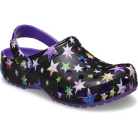 Crocs Classic Star Print Clog Negro