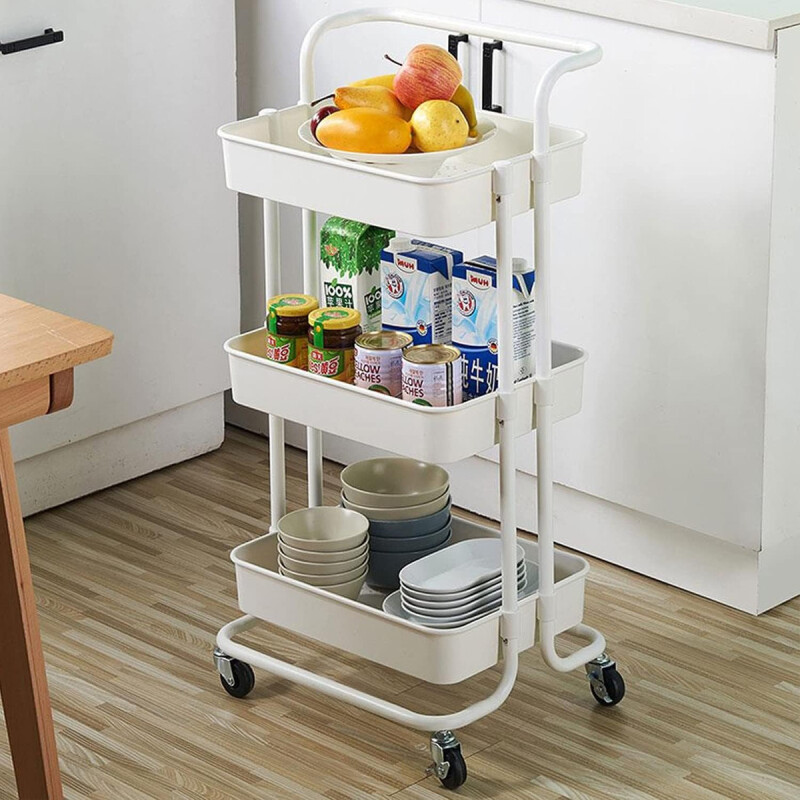 Organizador Estanteria Pvc 3 Niveles Baño Cocina Organizador Estanteria Pvc 3 Niveles Baño Cocina