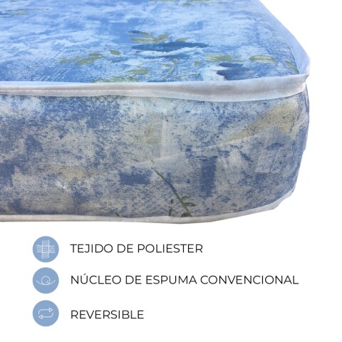 Colchón AUSTRAL - 1 Plaza - Reversible - Espuma Suave - 185x80x13 cm - Hasta 75Kg Colchón AUSTRAL - 1 Plaza - Reversible - Espuma Suave - 185x80x13 cm - Hasta 75Kg