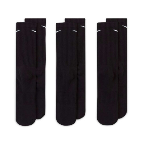 Medias Nike Everyday Cush Media larga 3-Pack de Hombre Negro