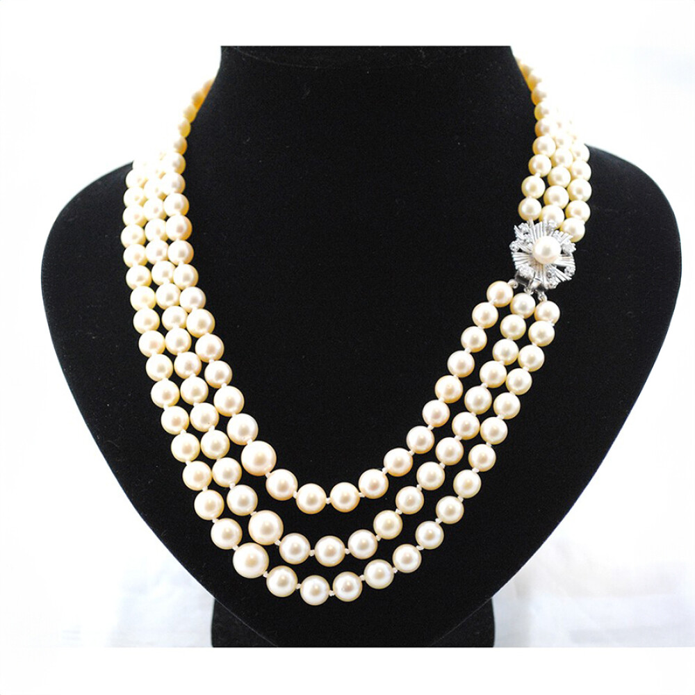Collar Perlas De 3 Vueltas Collar Perlas De 3 Vueltas