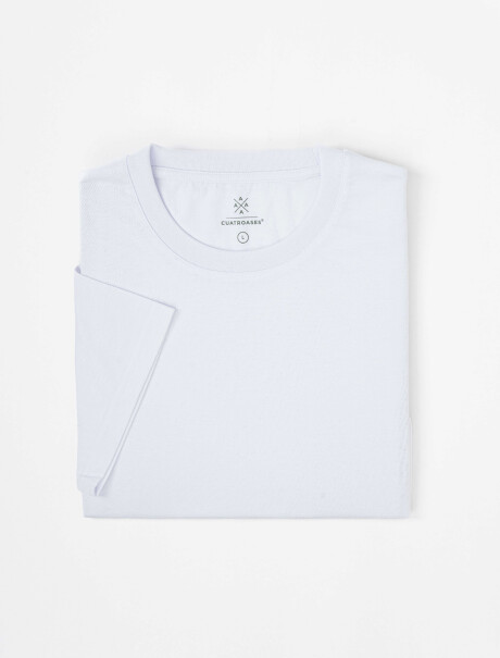 T-shirt m/c lisa blanco