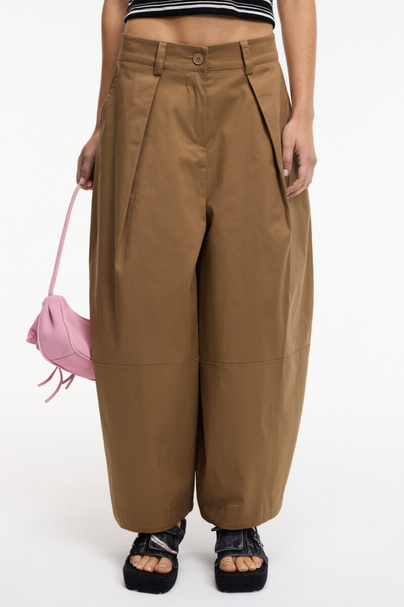 PANTALÓN ANCHO Marron