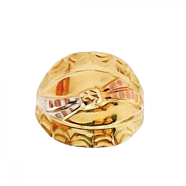 Anillo Labrado-Oro bajo-Sin Piedra-AN8191 sinpiedra