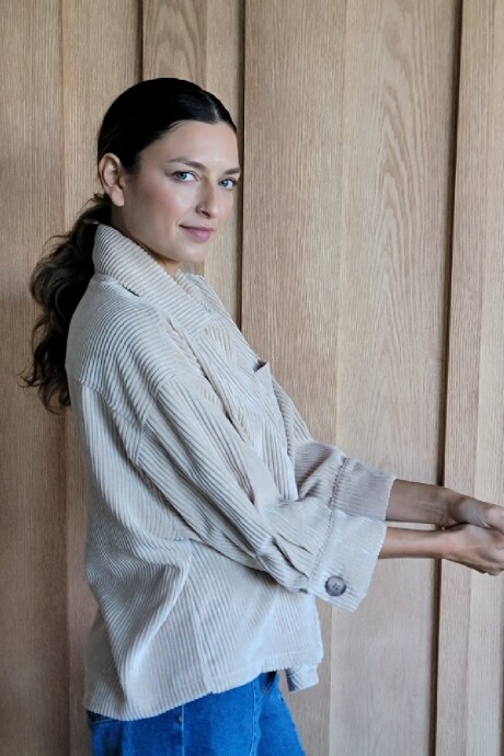 Sobrecamisa Renata Pana Beige