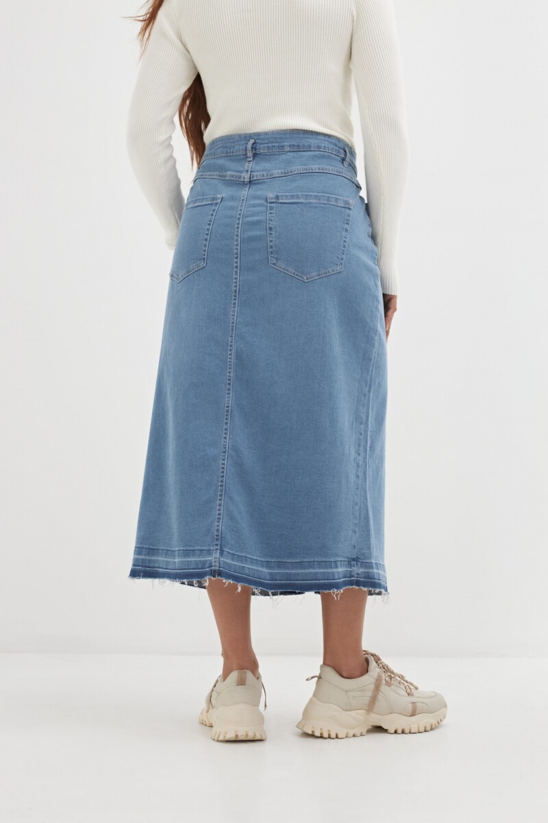 Falda denim midi JEAN MEDIO
