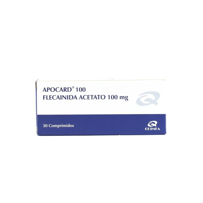 APOCARD 100 MG. CJ X 30 COMP. única