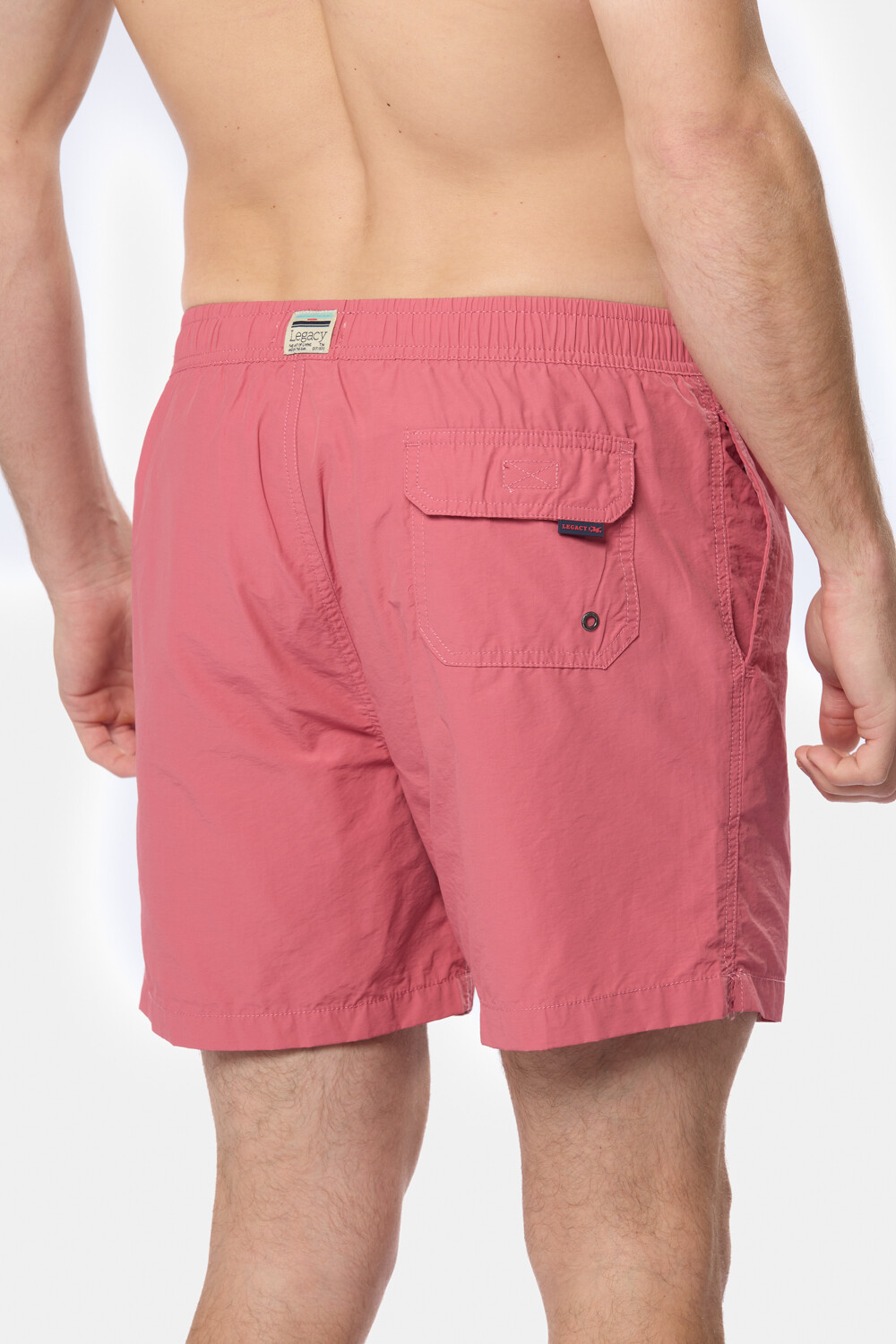 SHORT DE BAÑO LISO Rosado