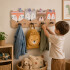 Perchero Infantil De Pared Animales 4 Ganchos Redondeado MDF Marrón 1